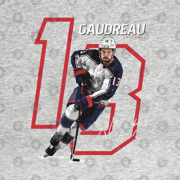 Johnny Gaudreau Columbus Offset by lavonneroberson